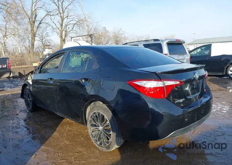 2015 Toyota Corolla S Plus z USA, uszkodzony, nr VIN 2T1BURHE7FC444637